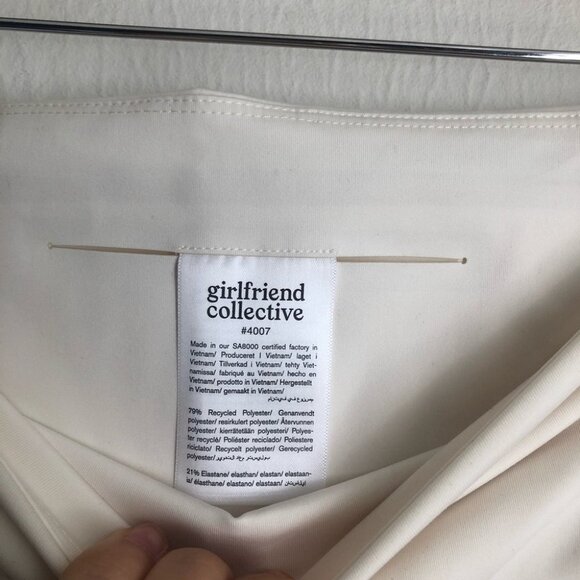 Girlfriend Collective Size XXL Ivory High Rise Compressive Leggings - Picture 8 of 8